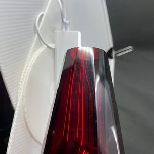Rubinrød art deco vase, 11 cm.