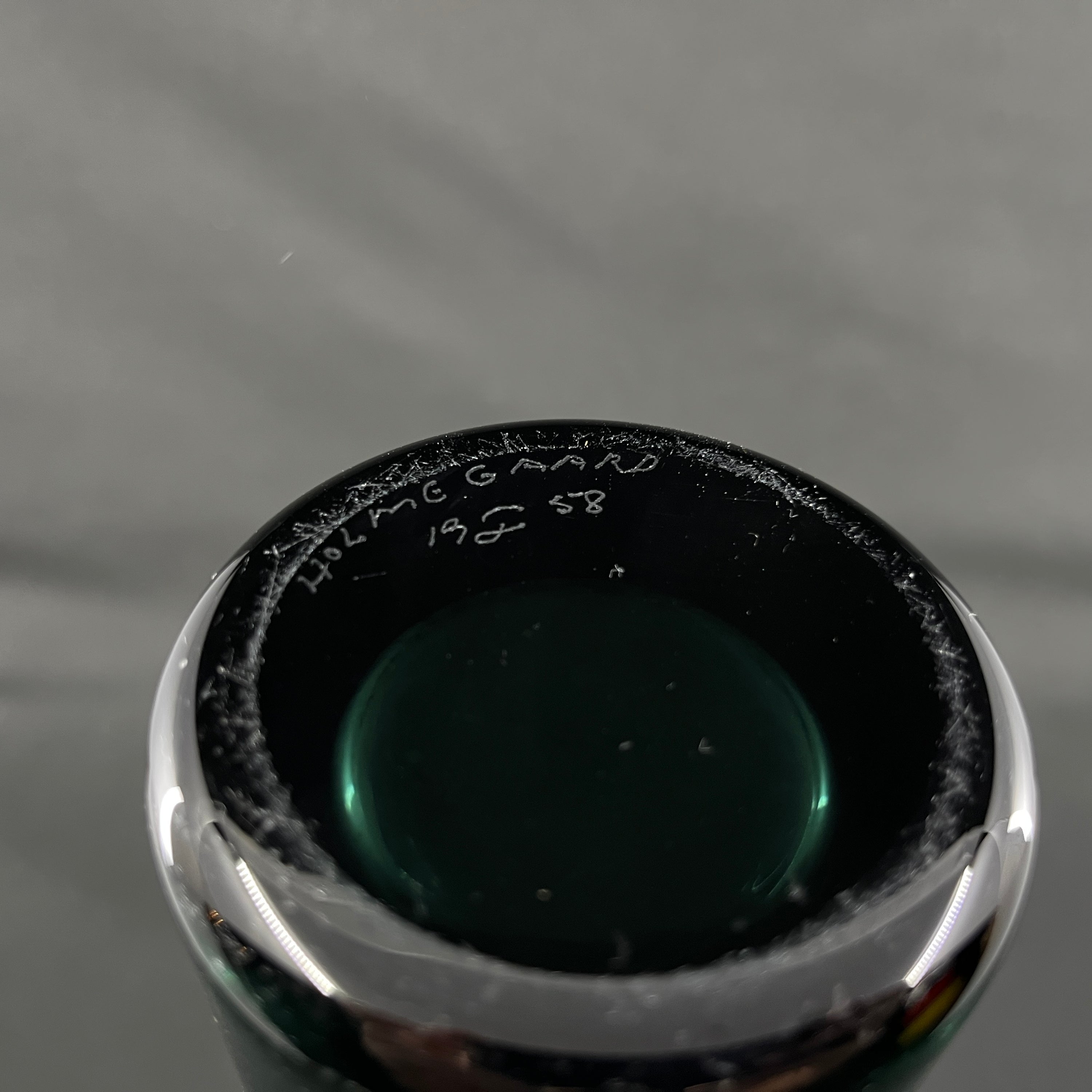 Rare Holmegaard cylindrical vase