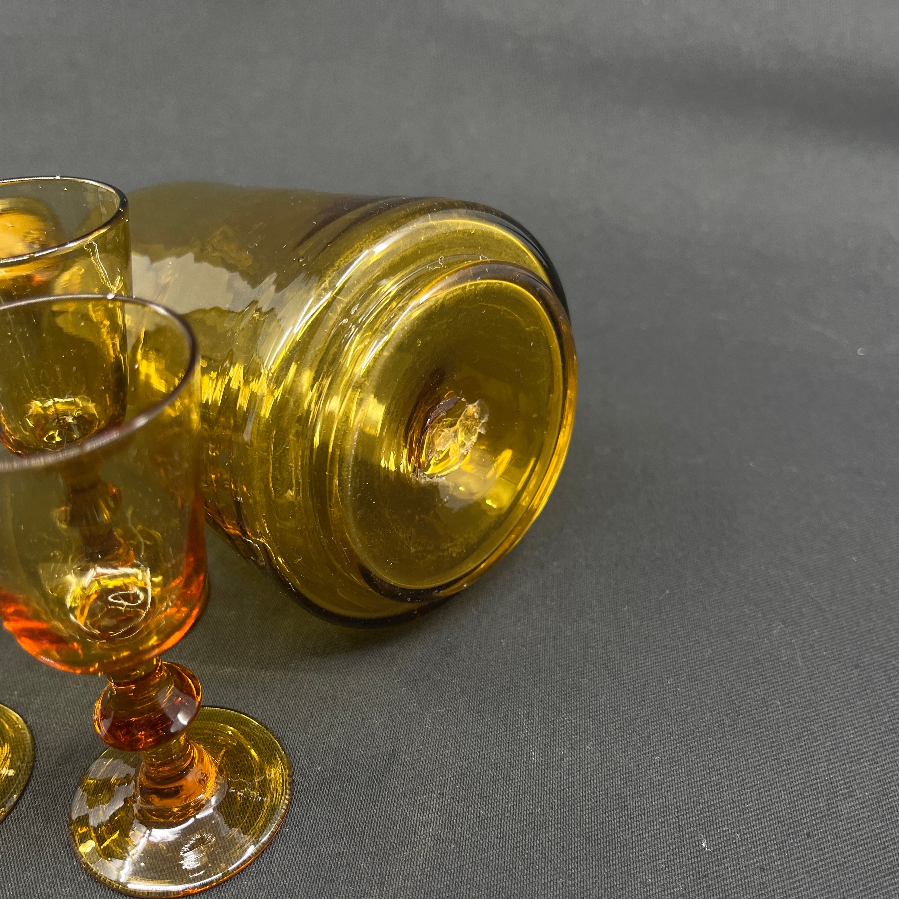 Rare carafe with glass from Kastrup Glassworks