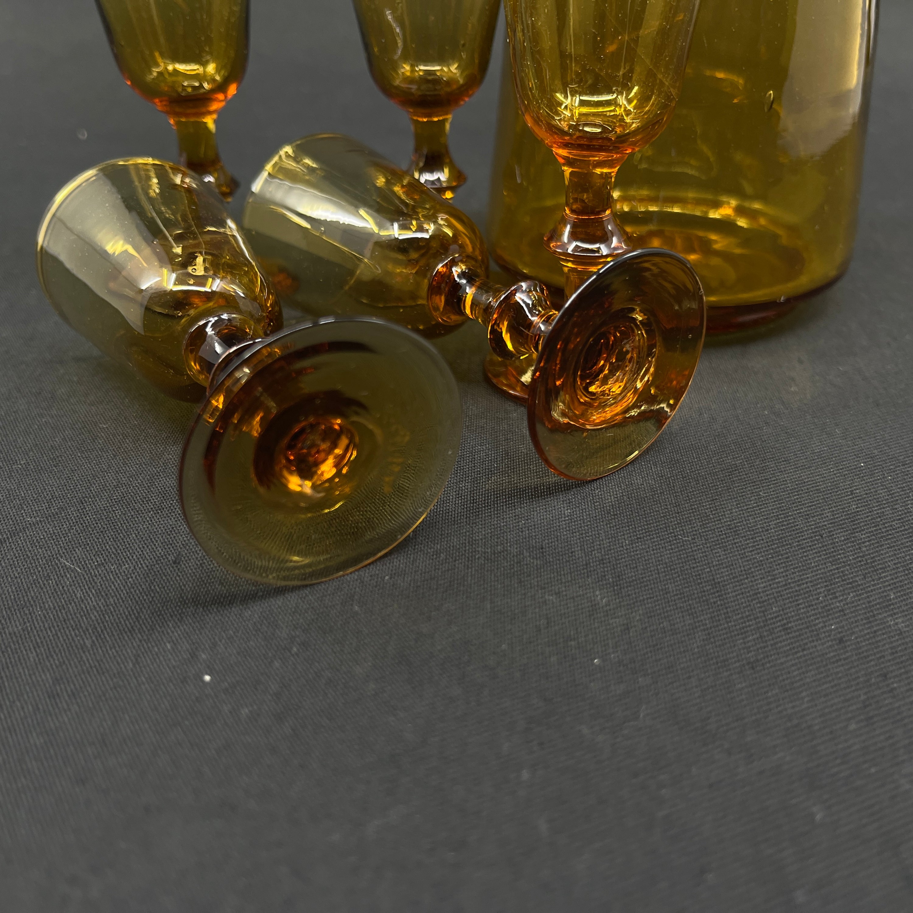 Rare carafe with glass from Kastrup Glassworks