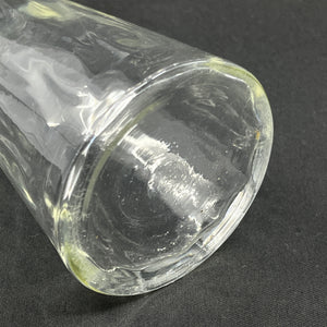 Klart hyacintglas med flæsekant