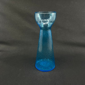 Sea blue hyacinth glass from Fyens Glasværk, model from 1903