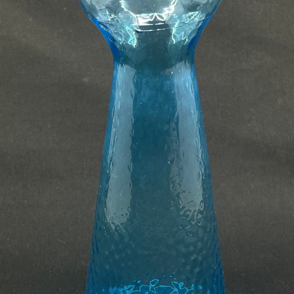 Sea blue hyacinth glass from Fyens Glasværk, model from 1903