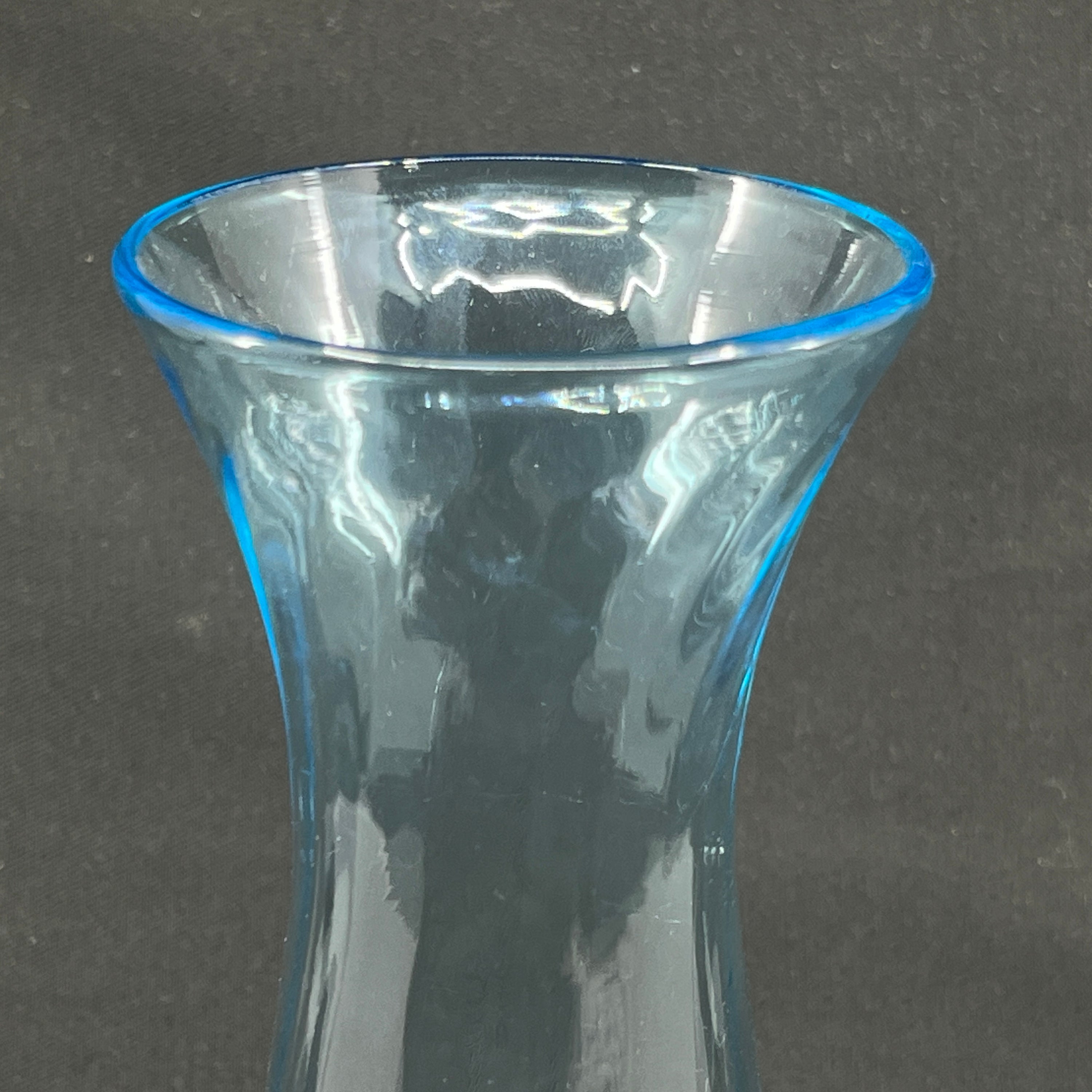 Sea blue hyacinth glass from Fyens Glasværk