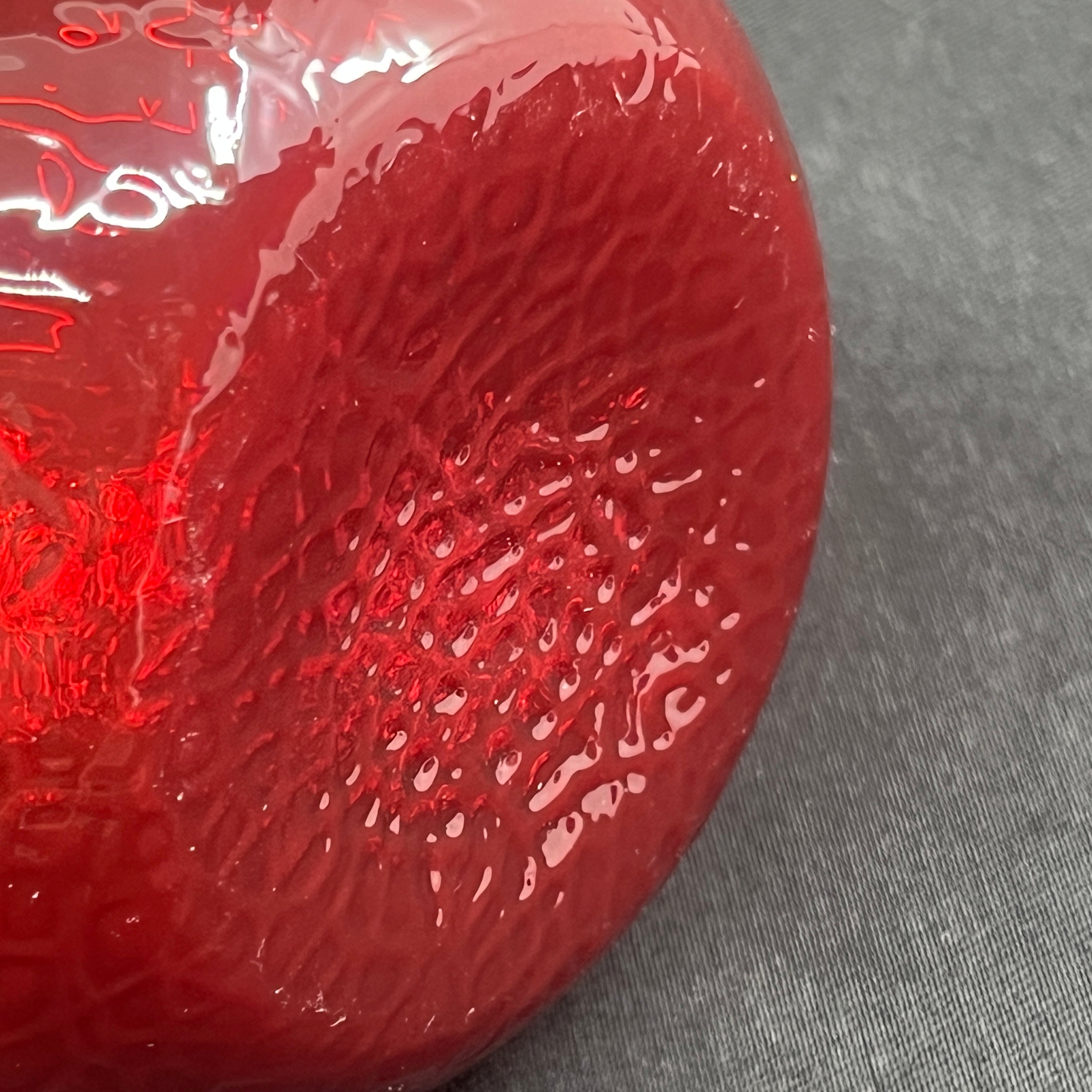 Rasberry red hyacinth glass