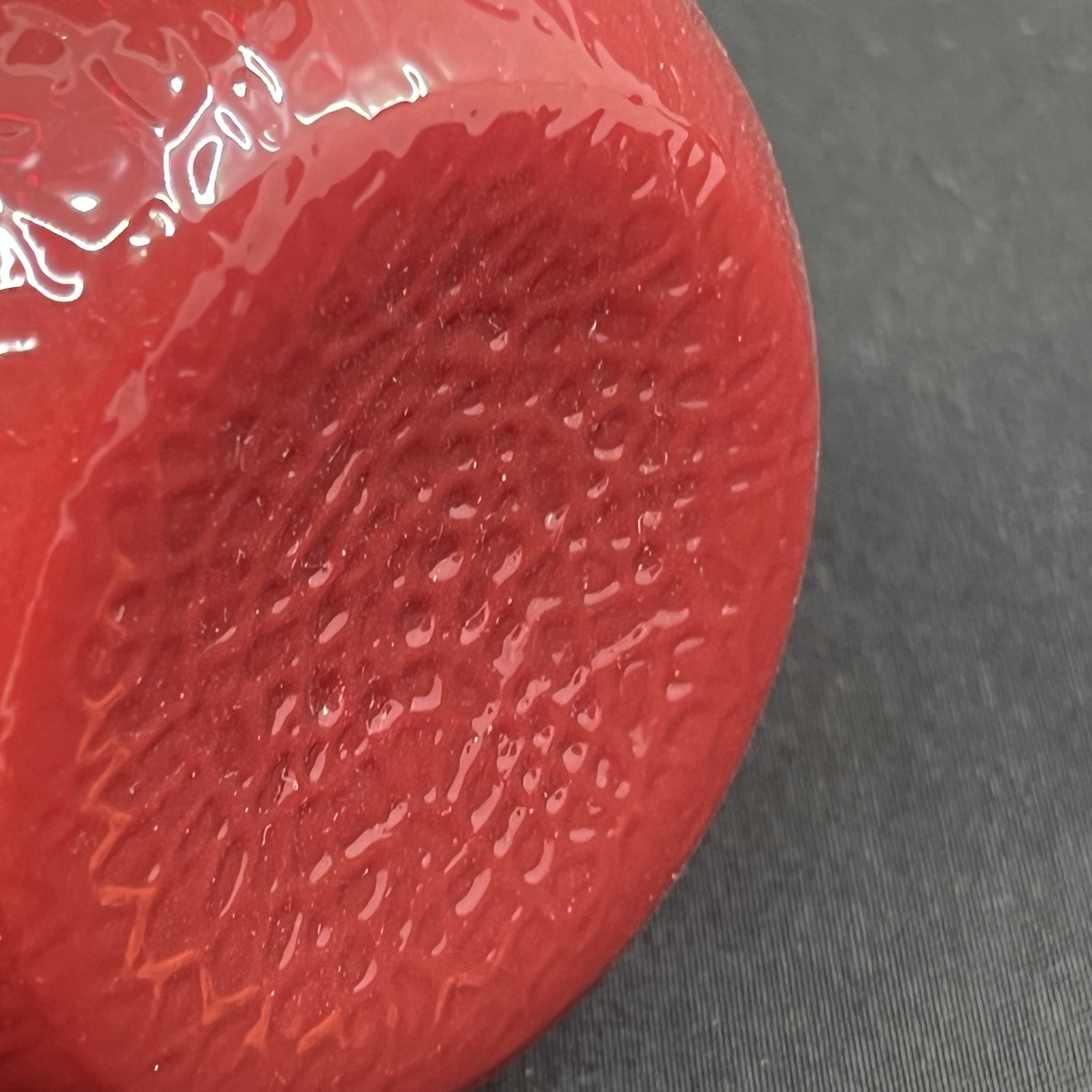 Rasberry red hyacinth glass