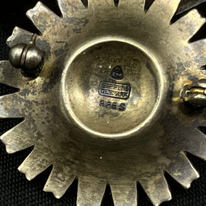 Hvid Anton Michelsen marguerite broche - 3,2 cm.