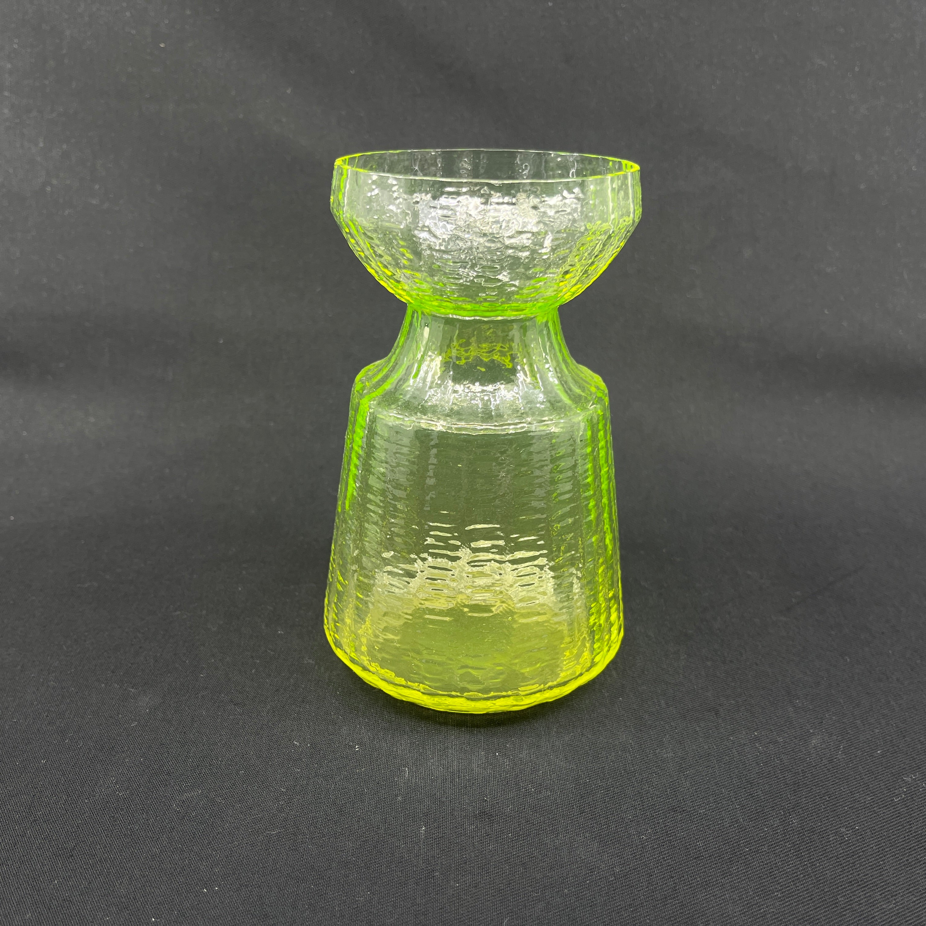 Urangrønt hyacintglas fra Riihimäen Lasi