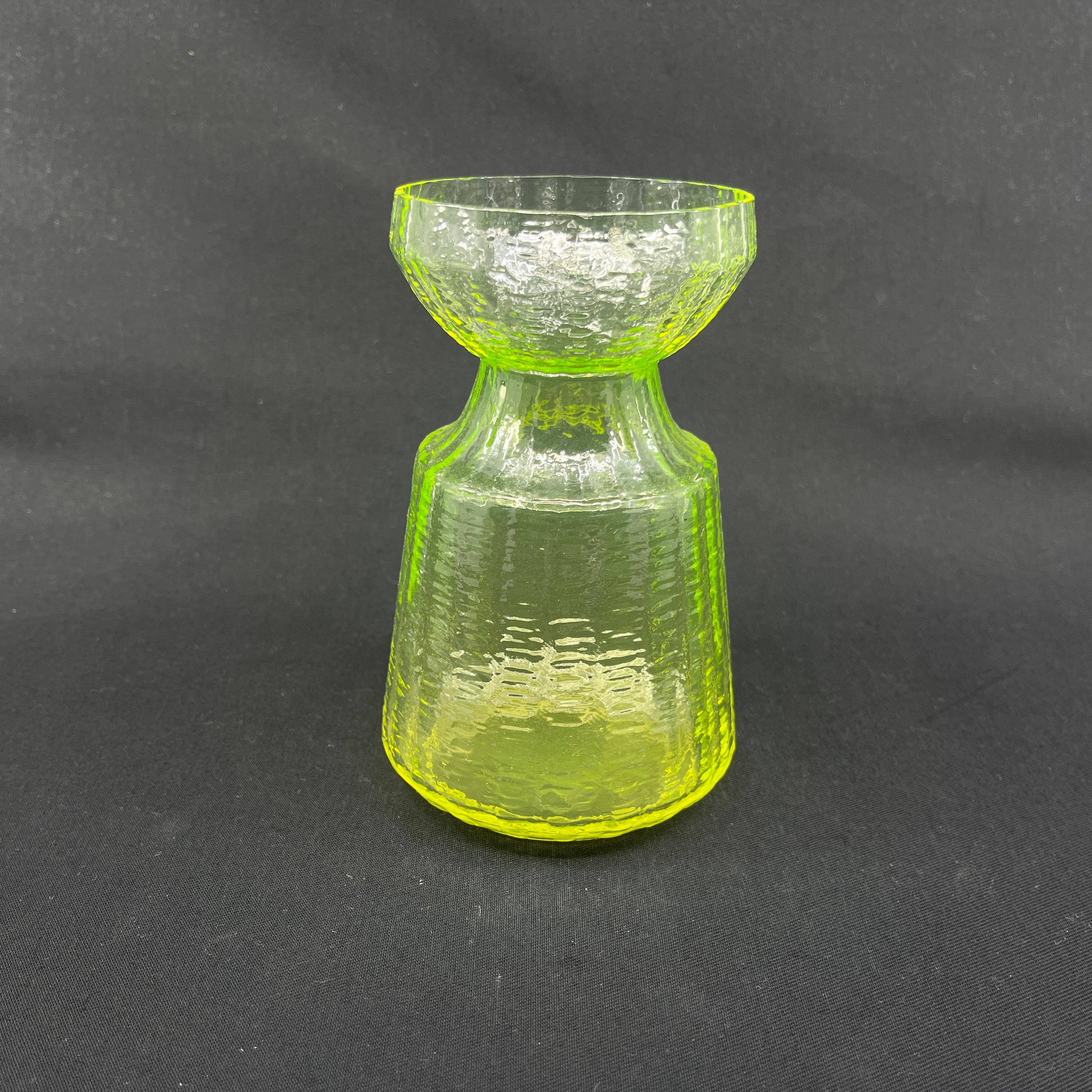Urangrønt hyacintglas fra Riihimäen Lasi