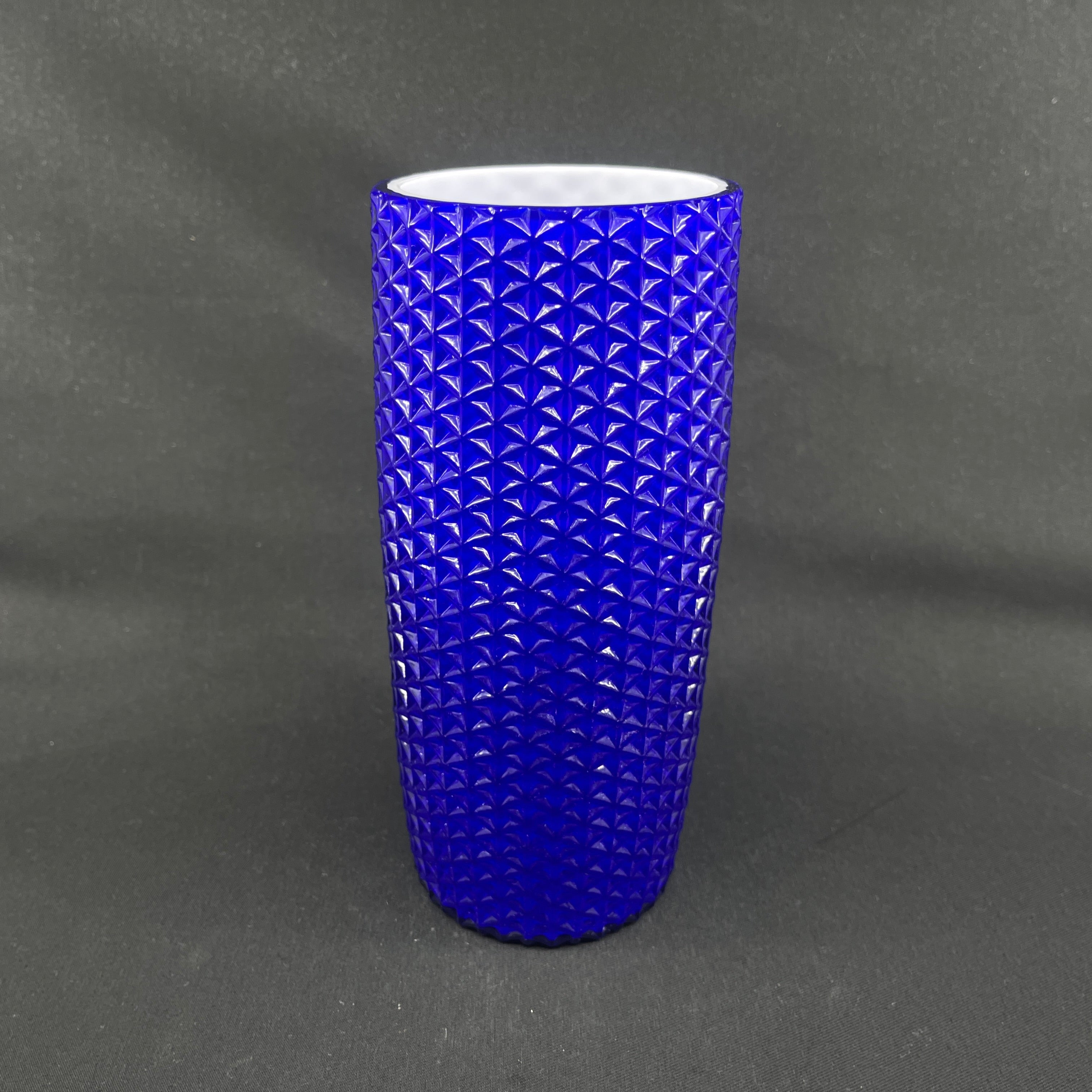 Moderne blå vase fra 1970'erne