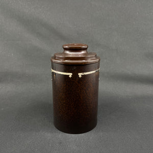Rare art deco cigar jar from Heintz Art Metal