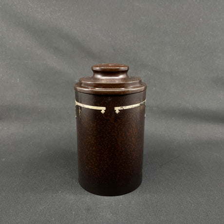 Sjælden art deco cigarkrukke fra Heintz Art Metal