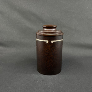 Rare art deco cigar jar from Heintz Art Metal