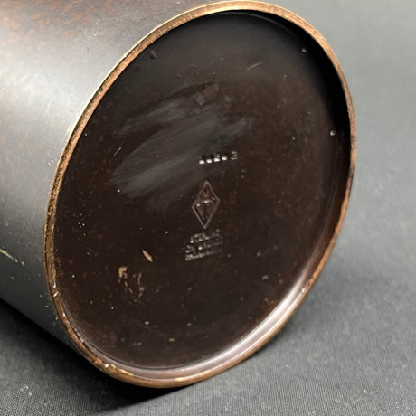 Sjælden art deco cigarkrukke fra Heintz Art Metal