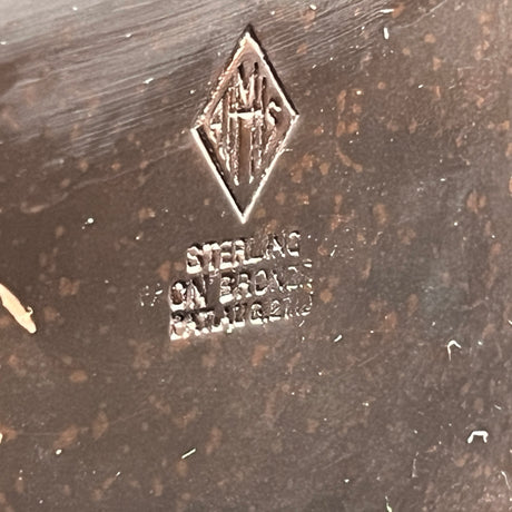 Sjælden art deco cigarkrukke fra Heintz Art Metal