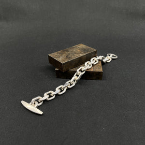 Anchor chain in sterling silver, 21 cm.