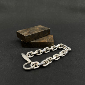 Anchor chain in sterling silver, 21 cm.