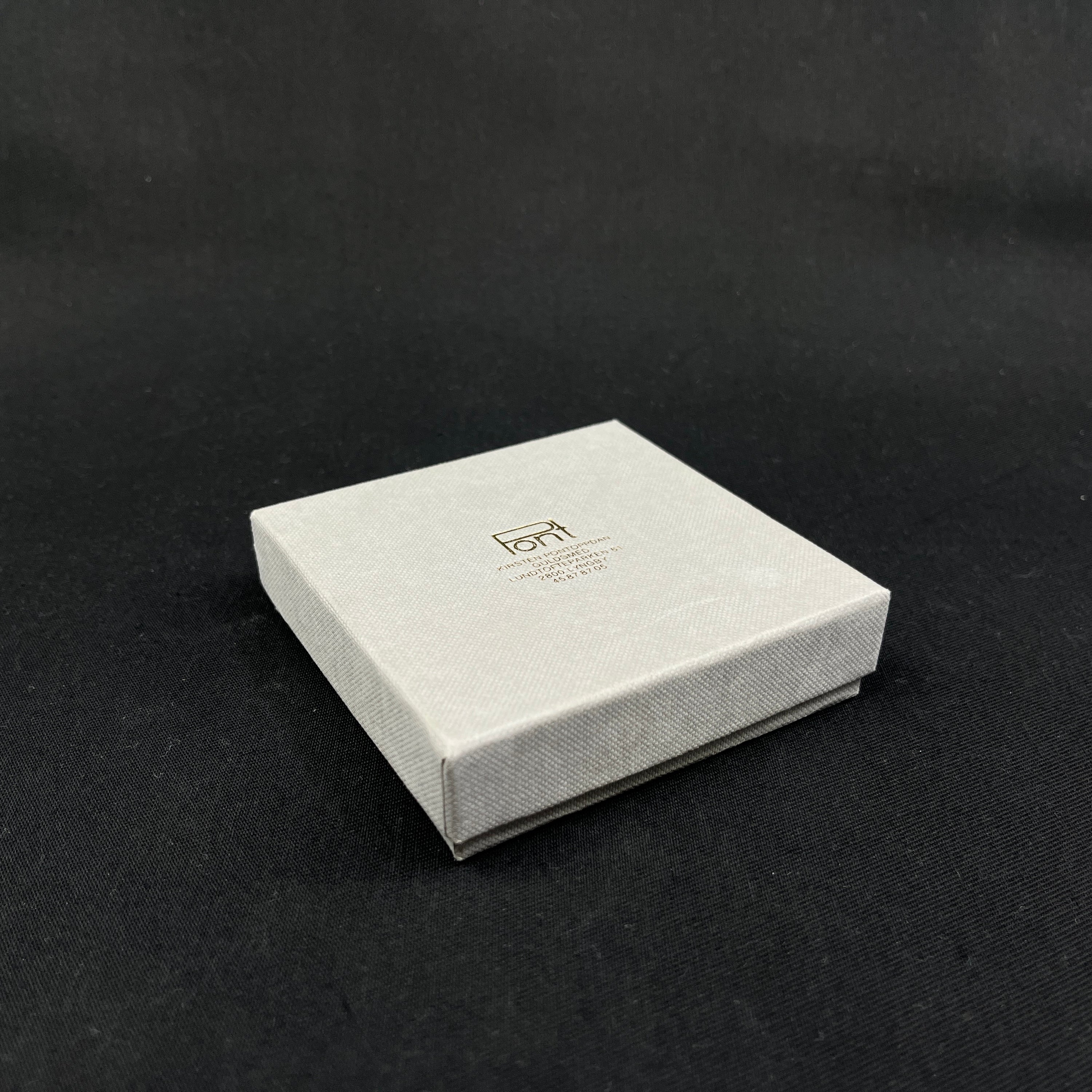 Et par øreringe af Kirsten Pontoppidan - gul og brun