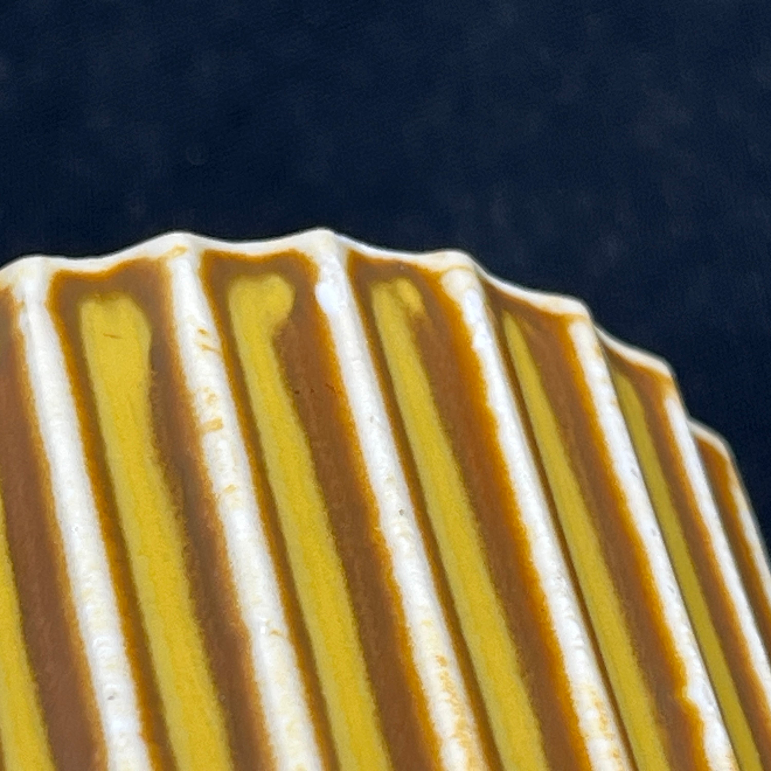 Yellow "Lyngby vase", 12.5 cm.