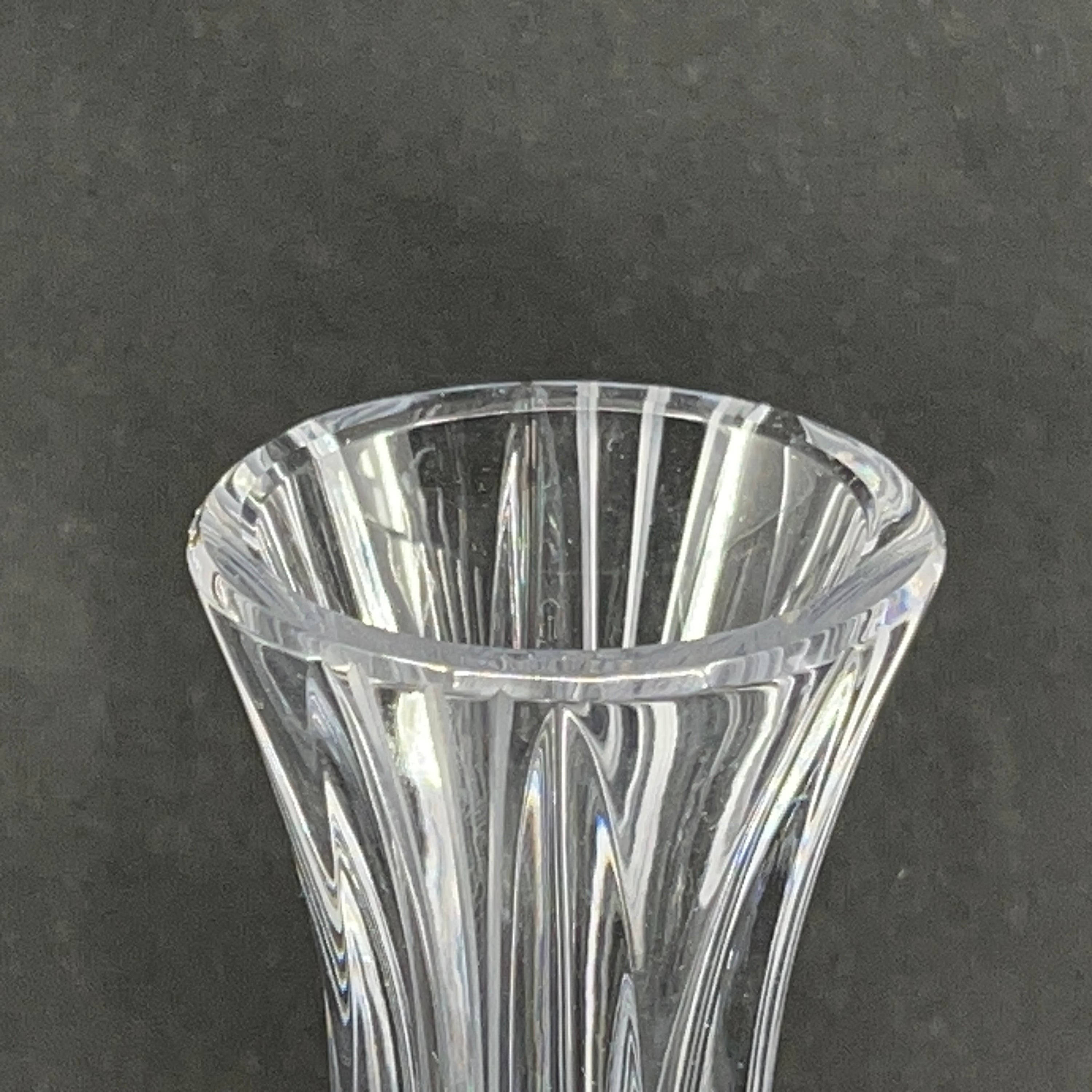 Moderne slebet glasvase fra 1950'erne