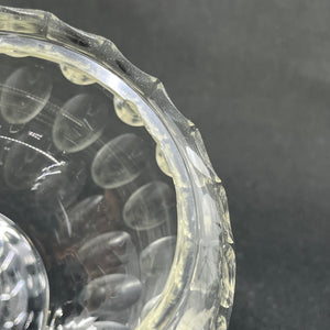 Spherical vase with olive carvings