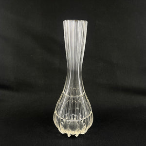 Høj vase med fine slibninger, 25 cm.