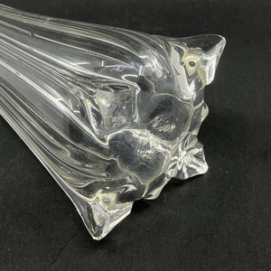 Fine "square" vase from the 1920s with numerous cuts