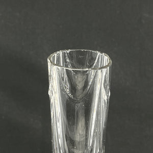 A set of twisted vases from the 1930'sh with wavy optics