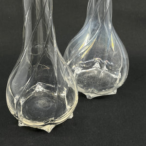 A set of twisted vases from the 1930'sh, 30 cm.