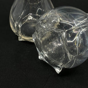 A set of twisted vases from the 1930'sh, 30 cm.