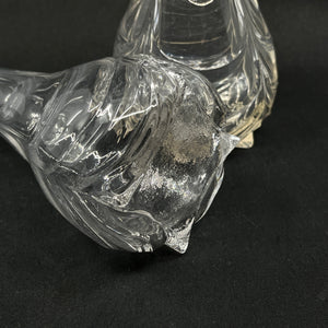 A set of twisted vases from the 1930'sh with wavy optics