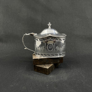 Silver mustard jar from 1929
