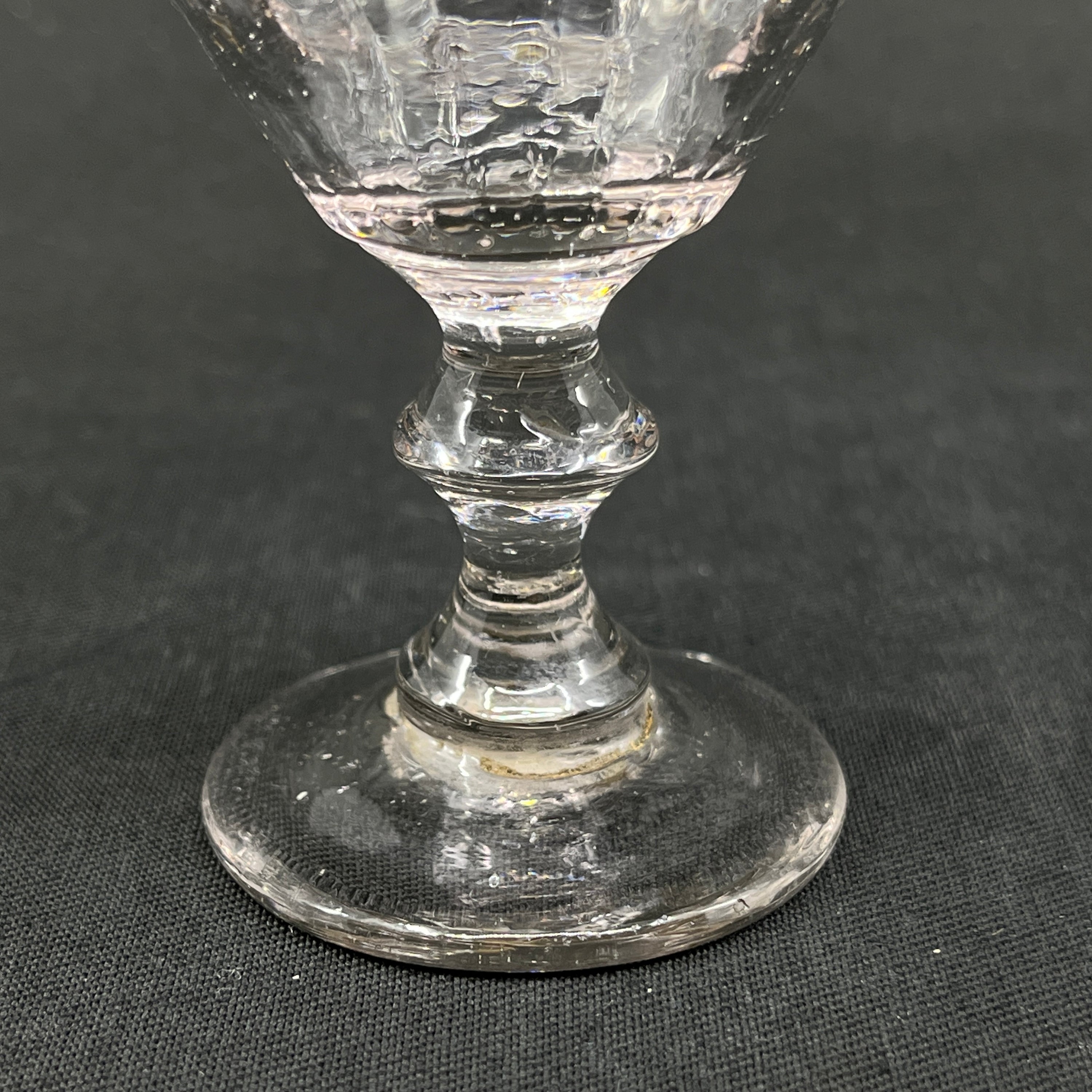 Mold blown glass from Conradsminde - overdyed