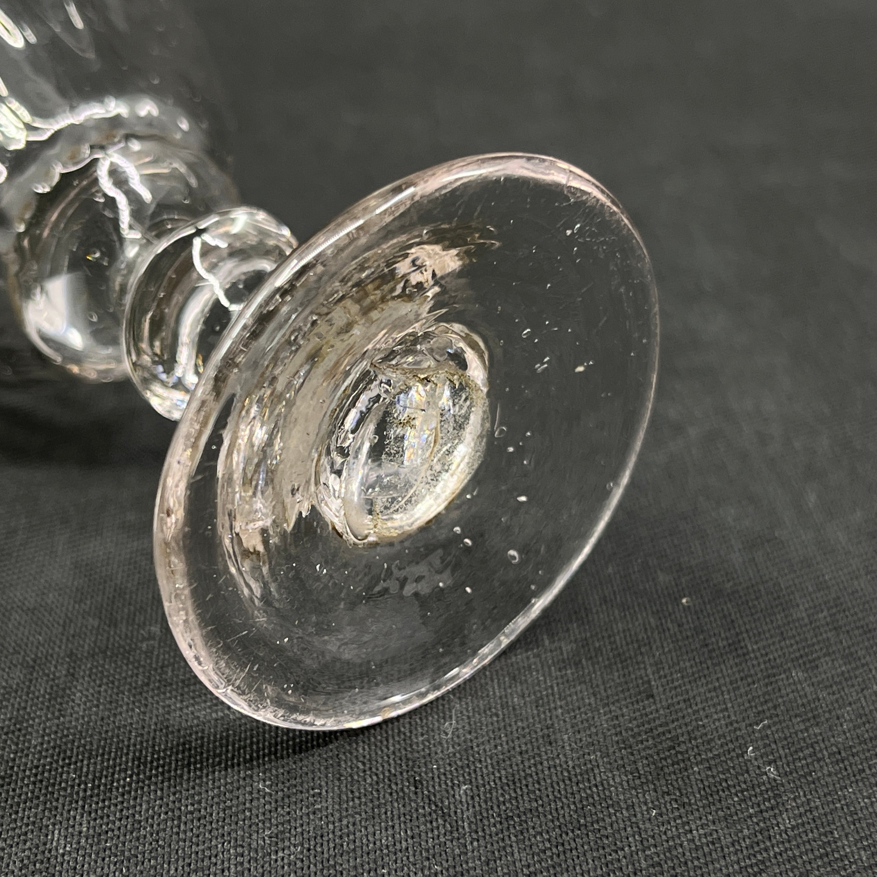 Mold blown glass from Conradsminde - overdyed