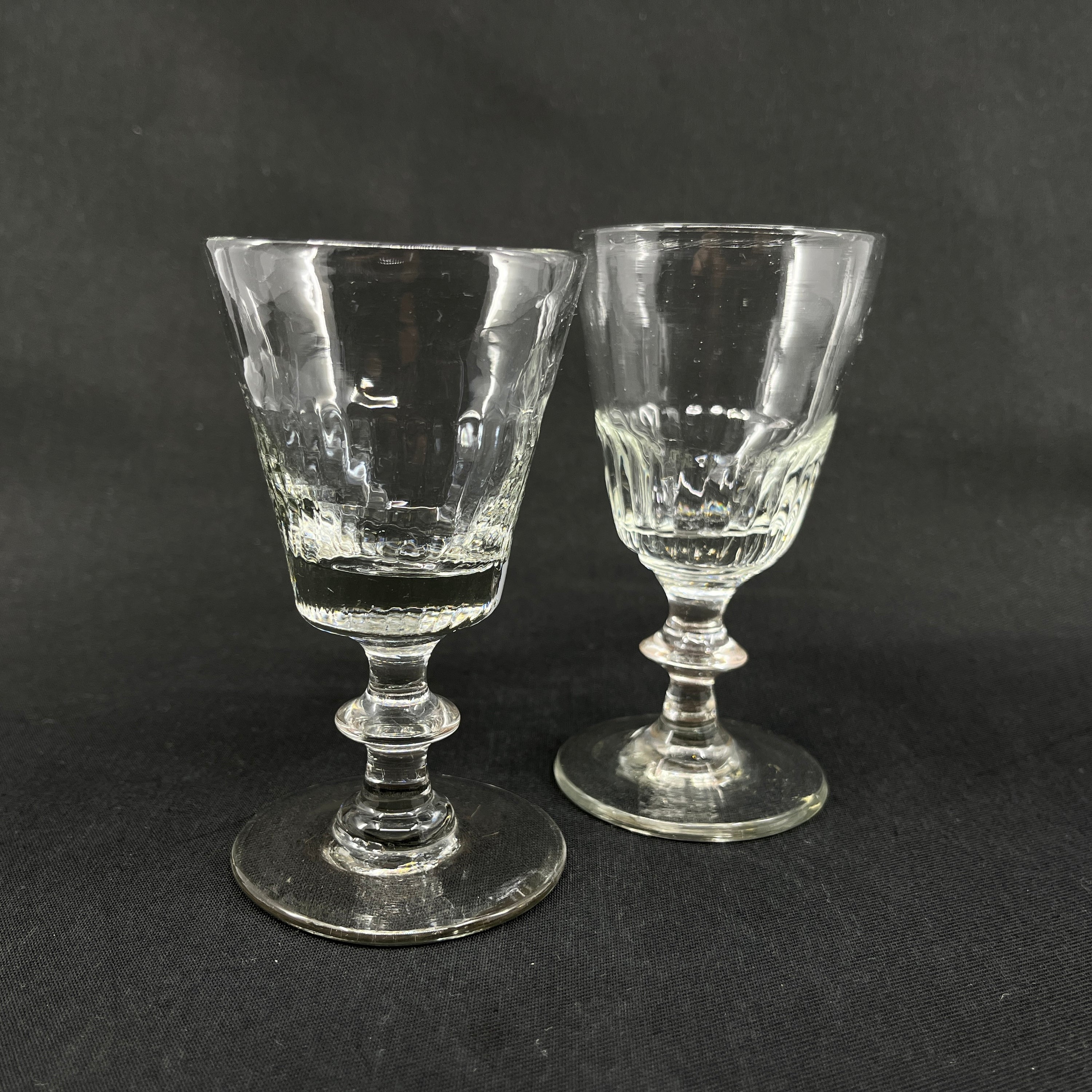 Blown Wellington wine glass from the 19th century