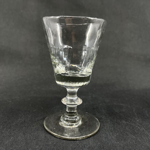 Blown Wellington wine glass from the 19th century