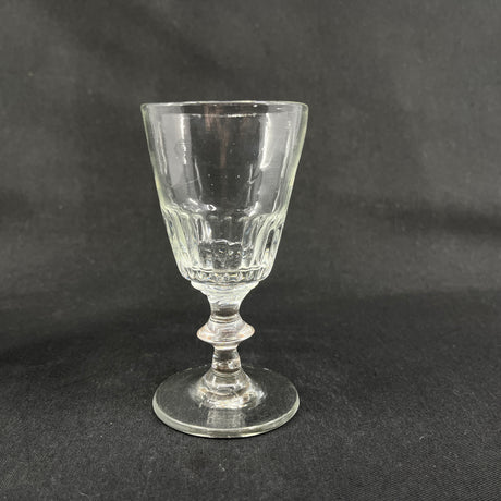 Blown Wellington wine glass from the 19th century