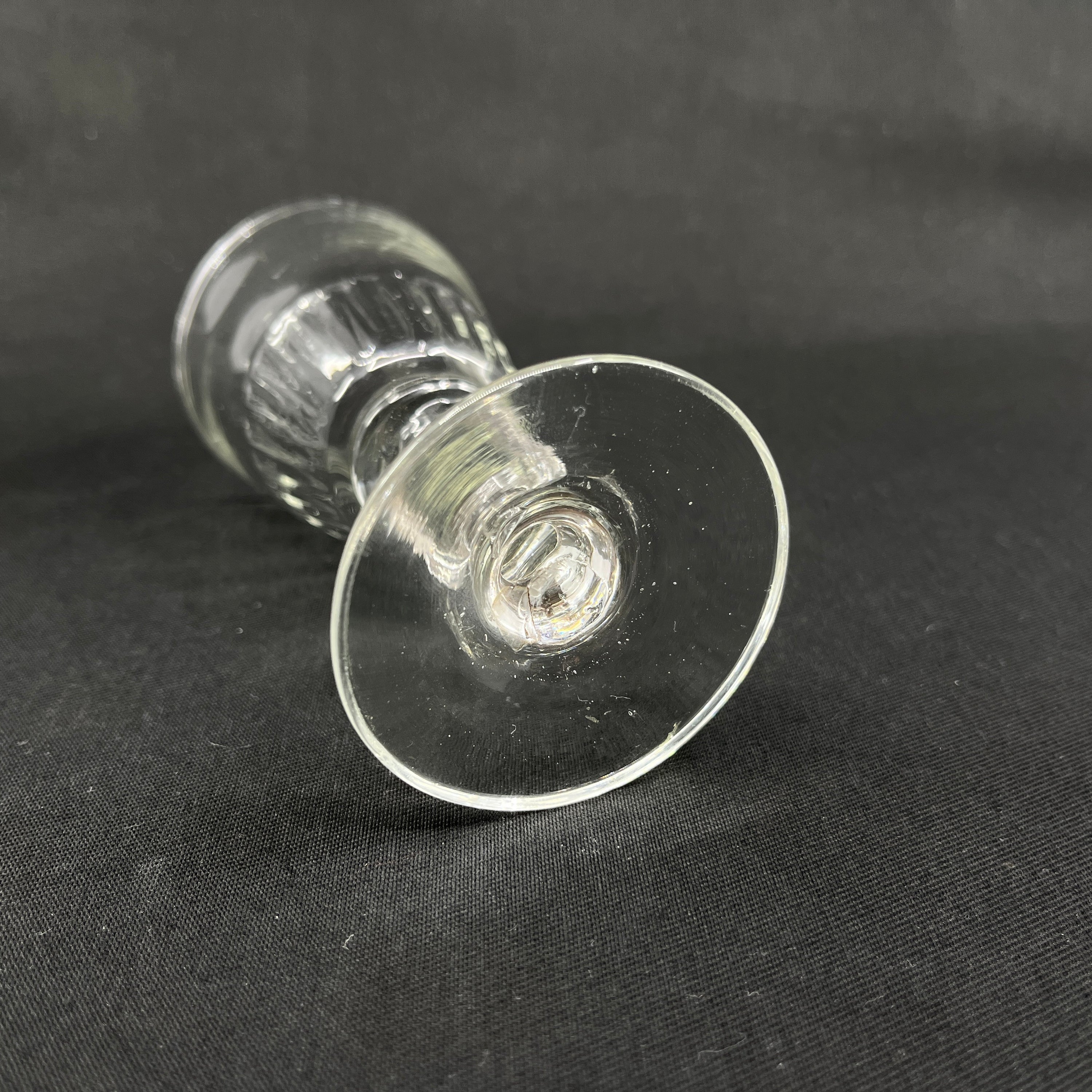 Blown Wellington wine glass from the 19th century