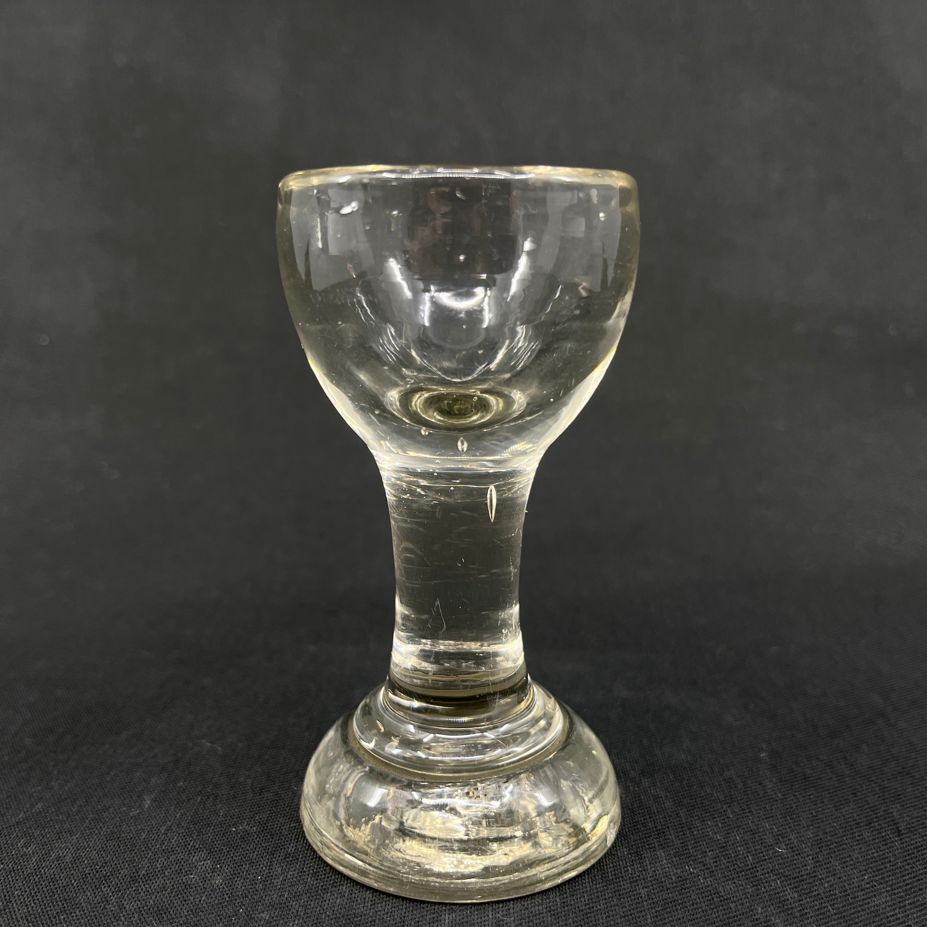 Antik dansk jernbaneglas, 9,2 cm.