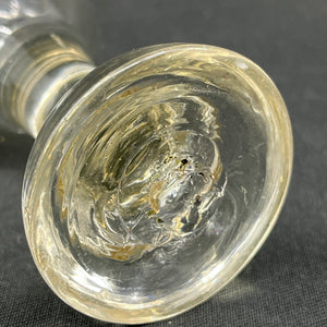 Antik dansk jernbaneglas, 9,2 cm.