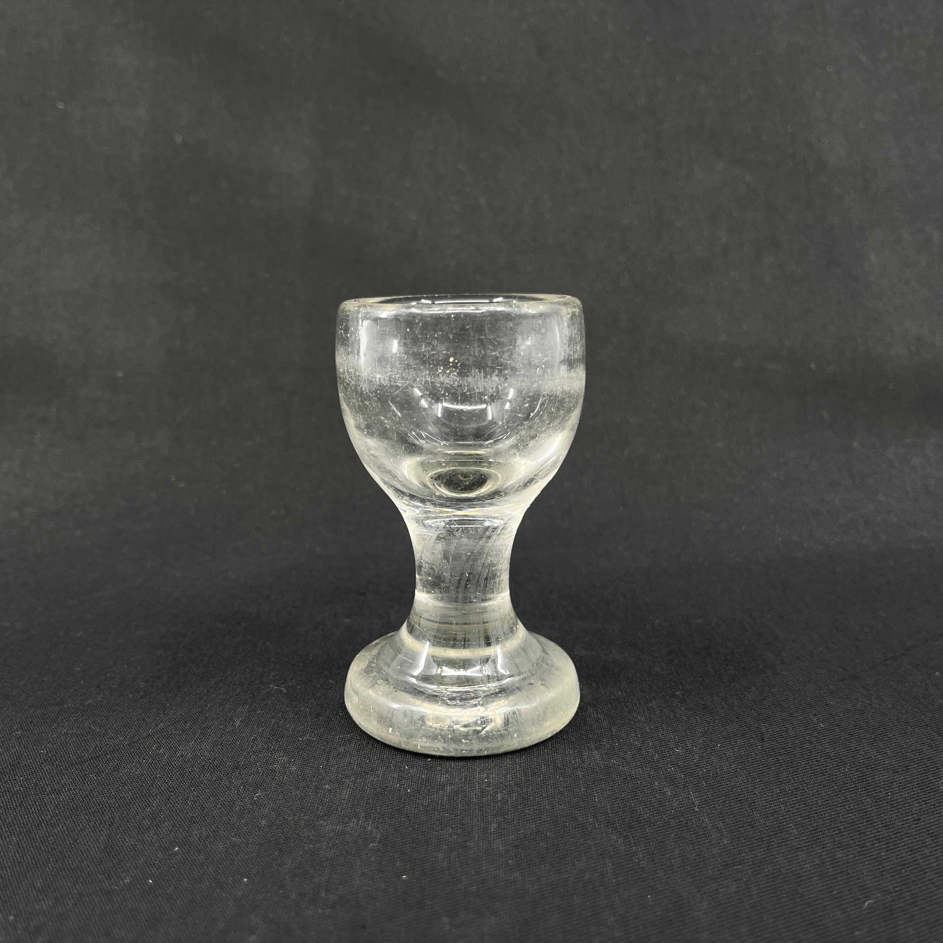 Antik dansk jernbaneglas, 8,8 cm.