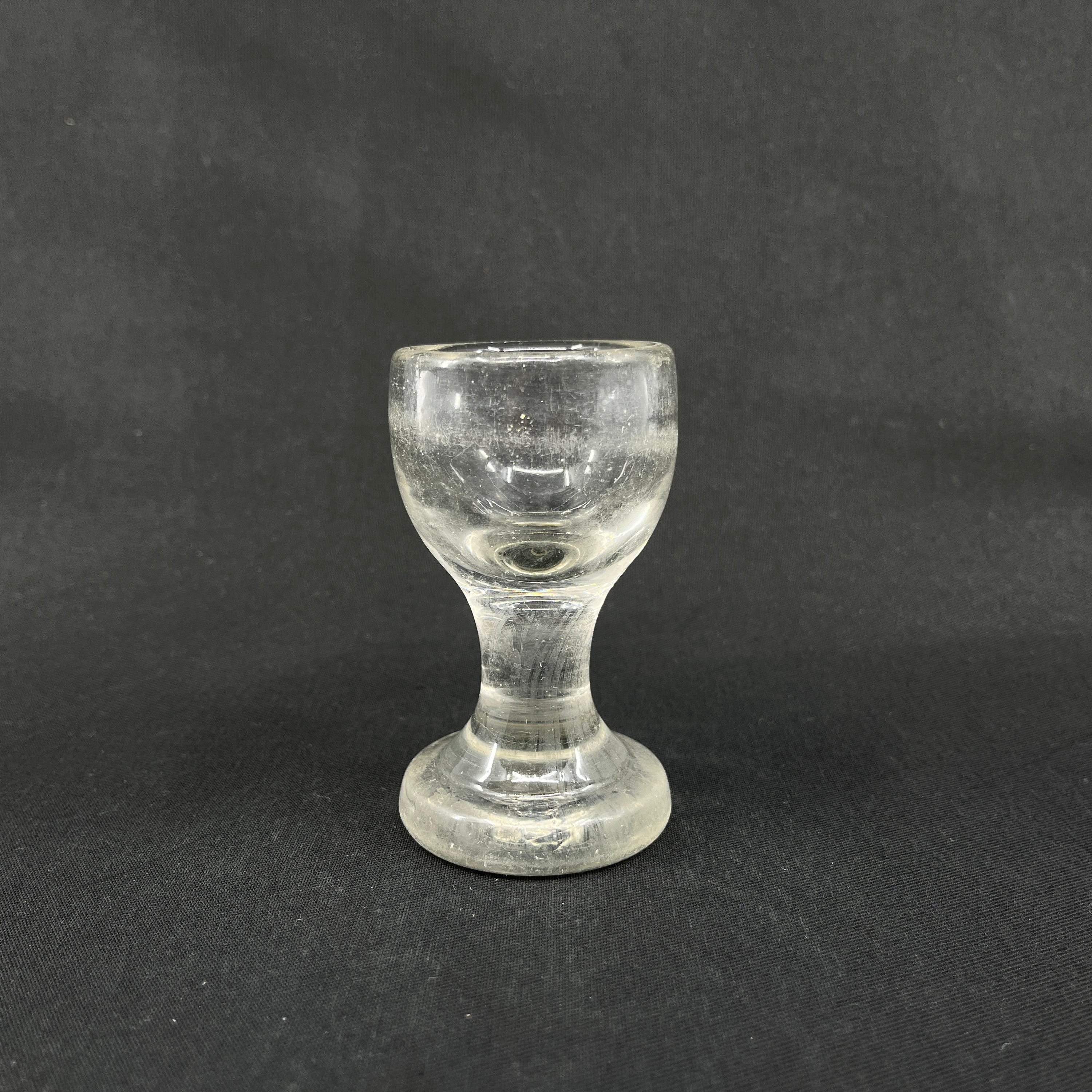 Antik dansk jernbaneglas, 8,8 cm.