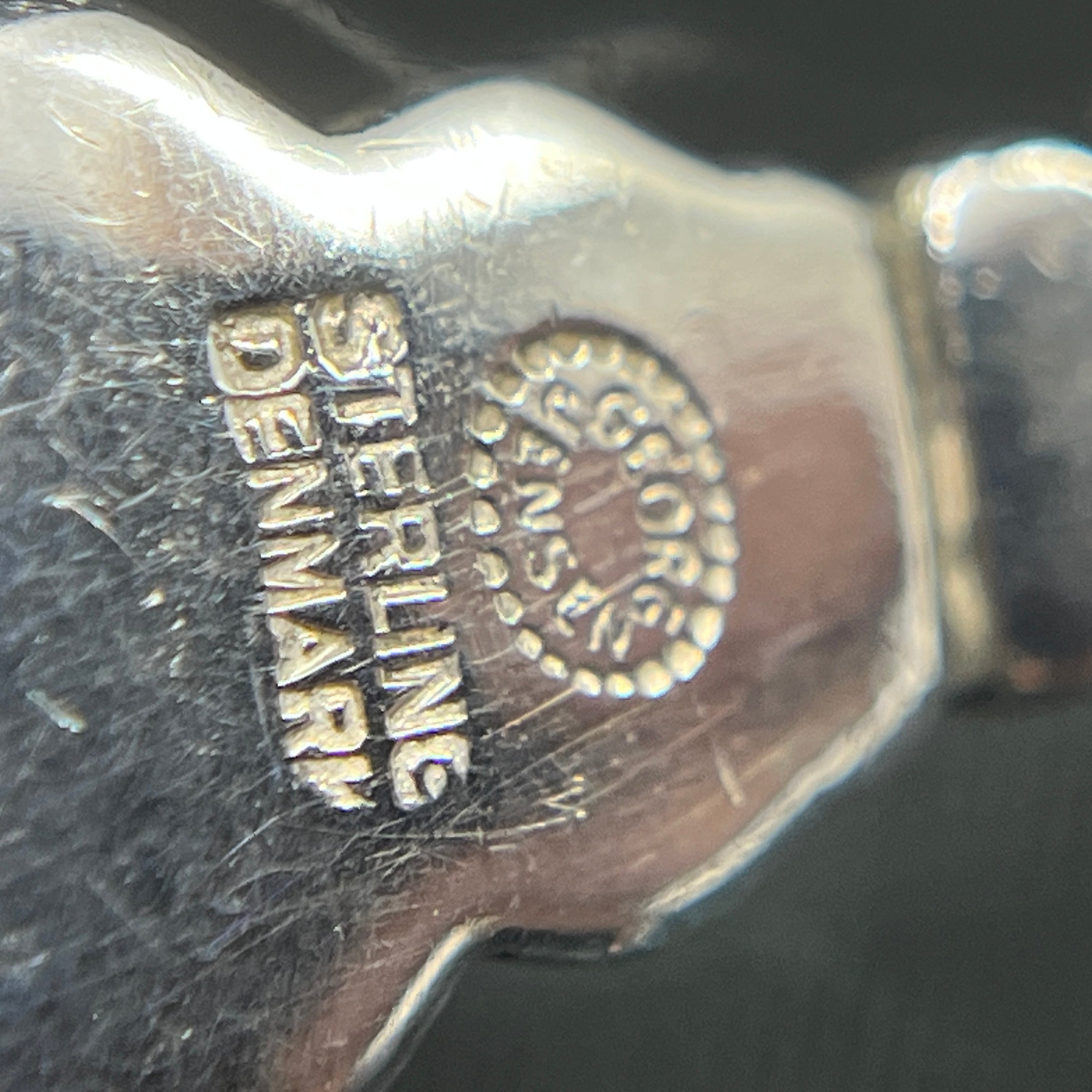 Acorn cake fork, Georg Jensen