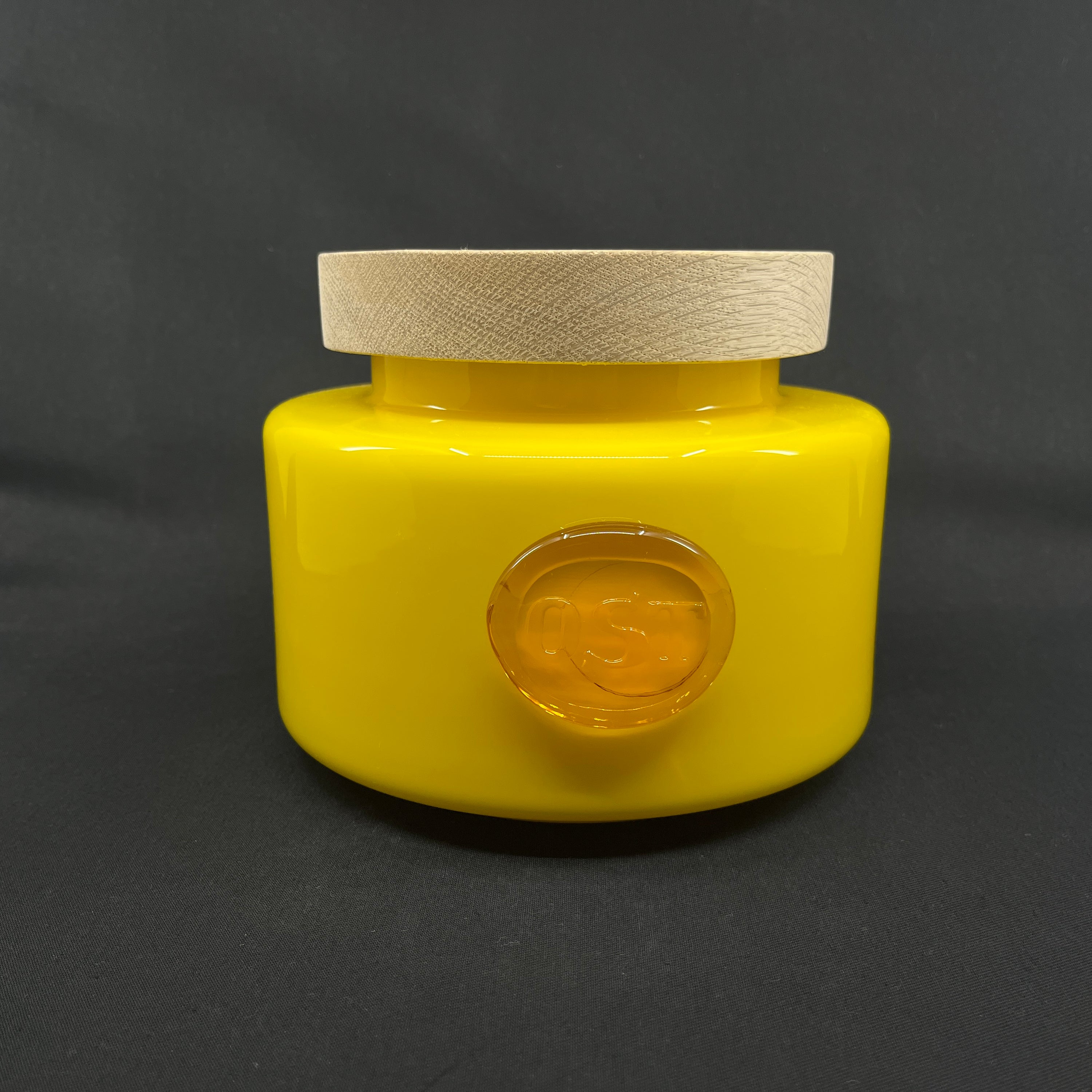 Gul Palet krukke - Ost, fejl på låg