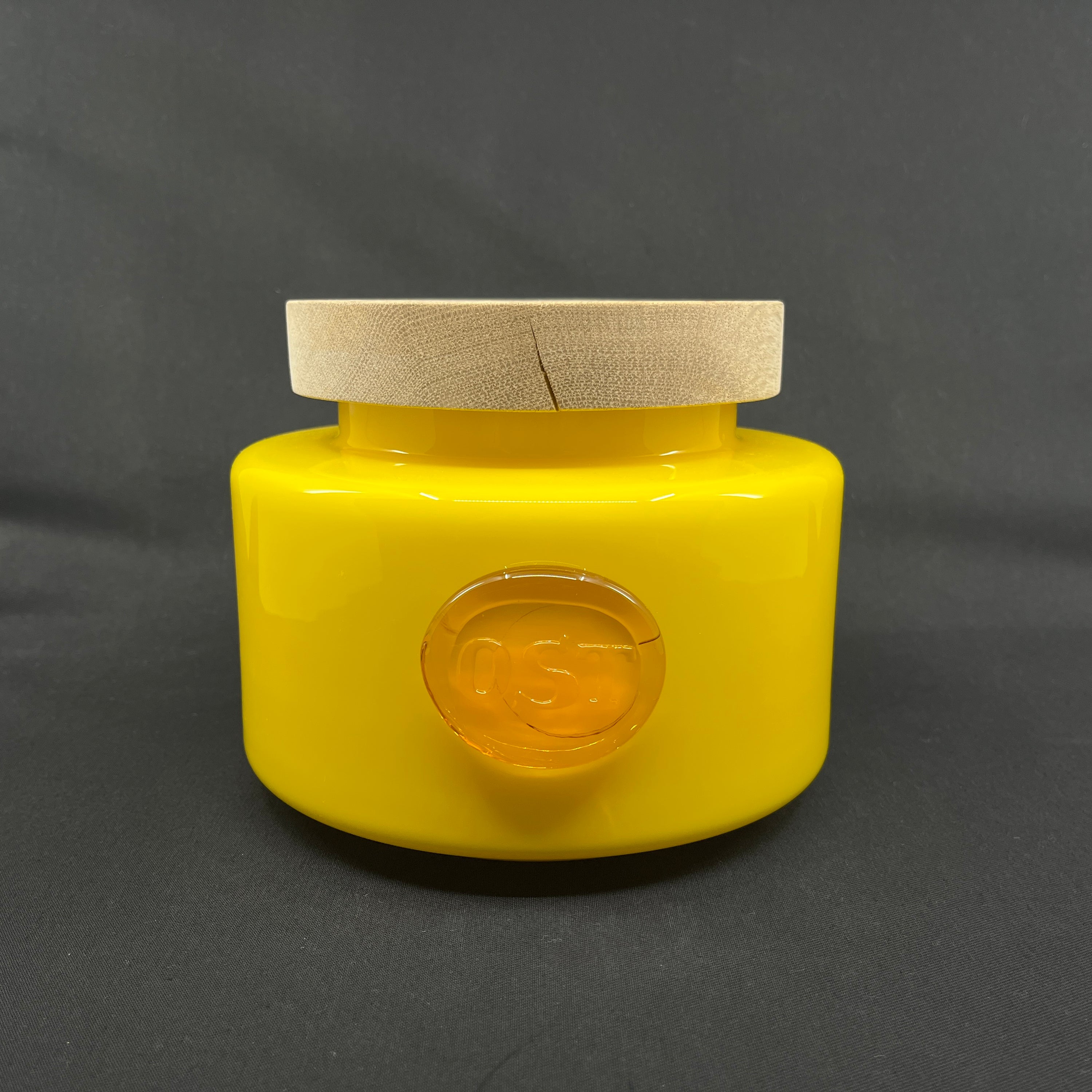 Gul Palet krukke - Ost, fejl på låg