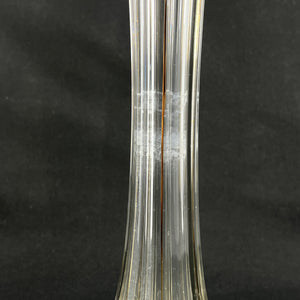 Slank liljevase med guld, 32 cm.