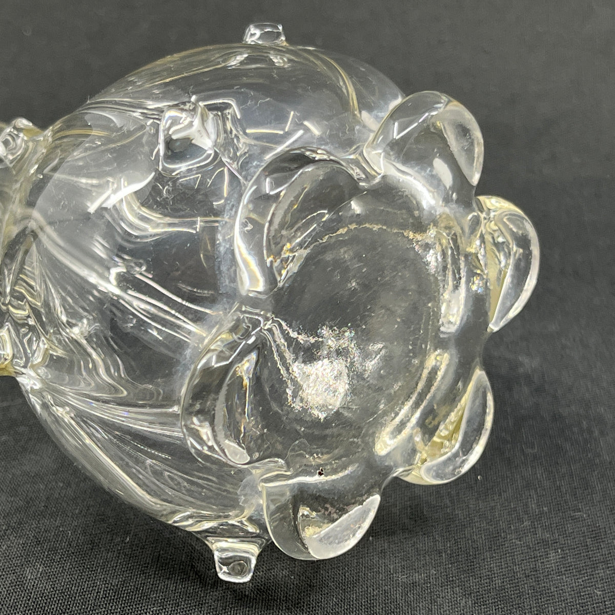 Beautiful polished lily vase from the 1920s, 20 cm.