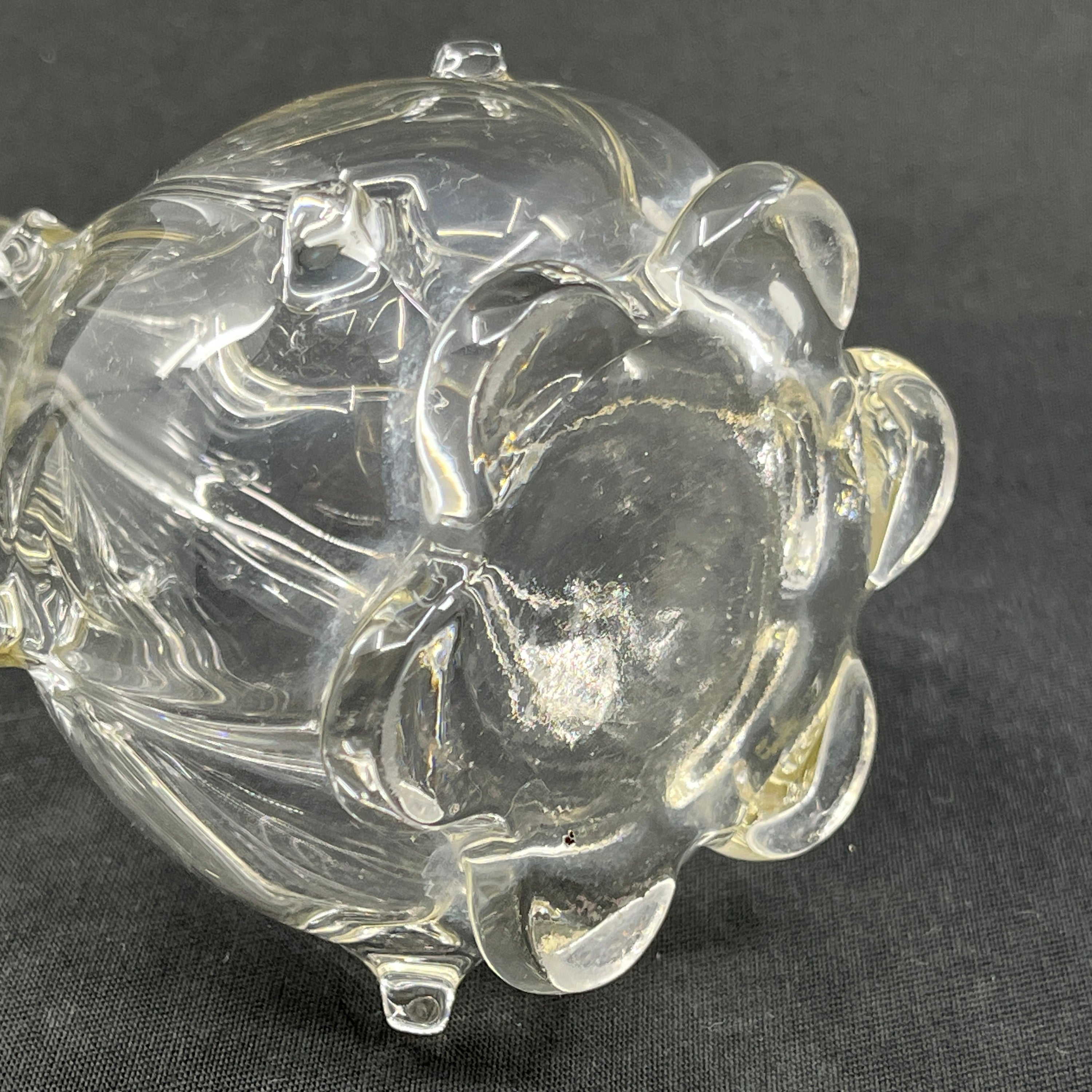 Beautiful polished lily vase from the 1920s, 20 cm.