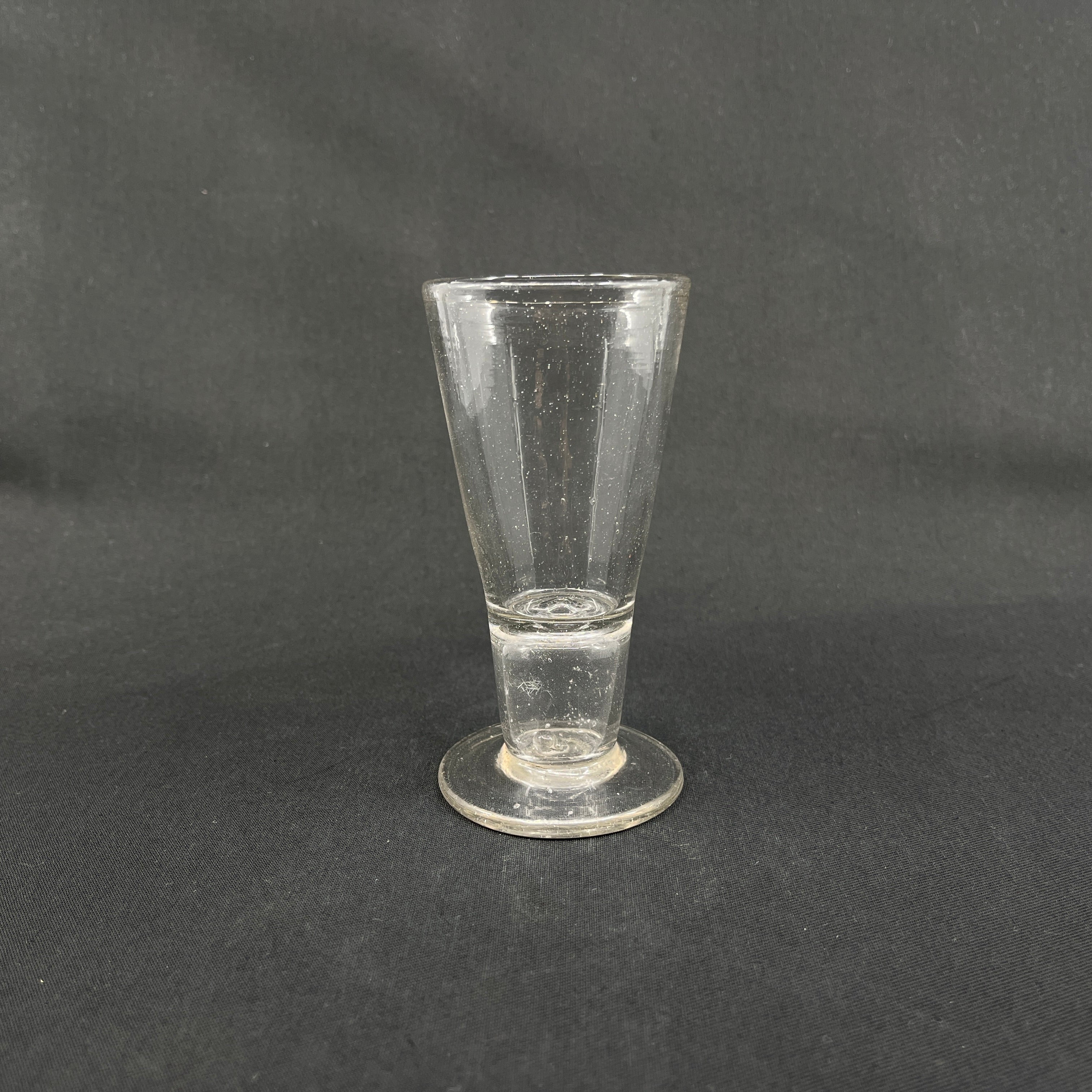 Masonic glass from Holmegaard, 12 cm.