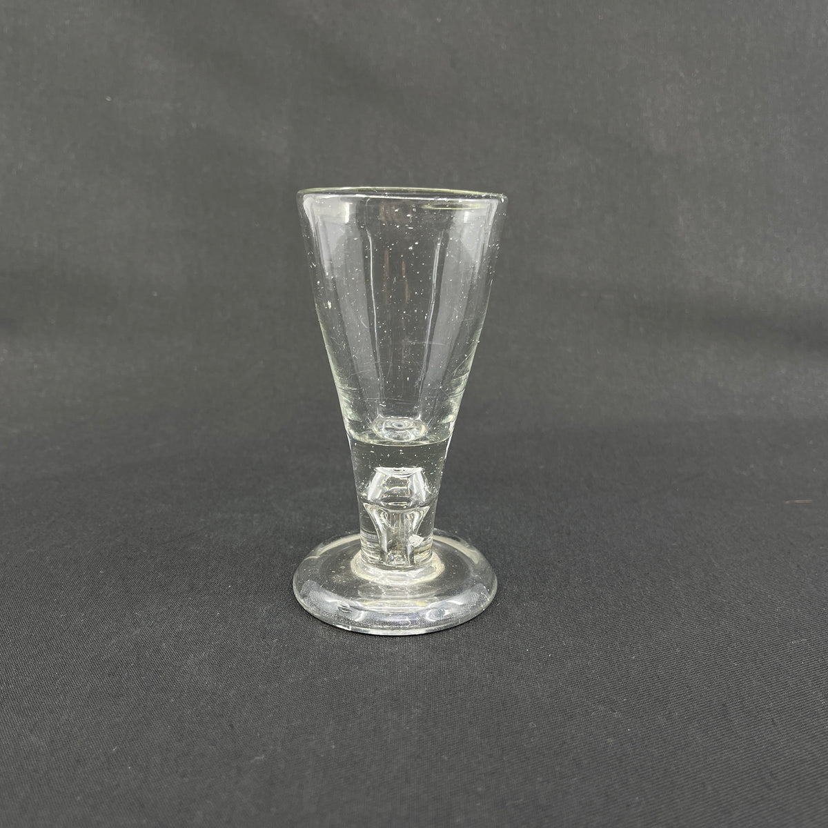 Masonic glass with air bead, 11.6 cm.